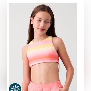 Athleta Girl Reversible High Neck Bikini Top, Size Large/12 NWT